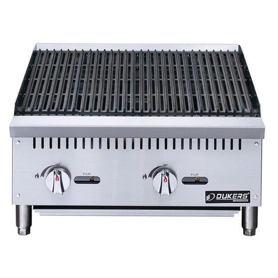Dukers DCRB24 24 in. W Countertop Char Rock Charbroiler